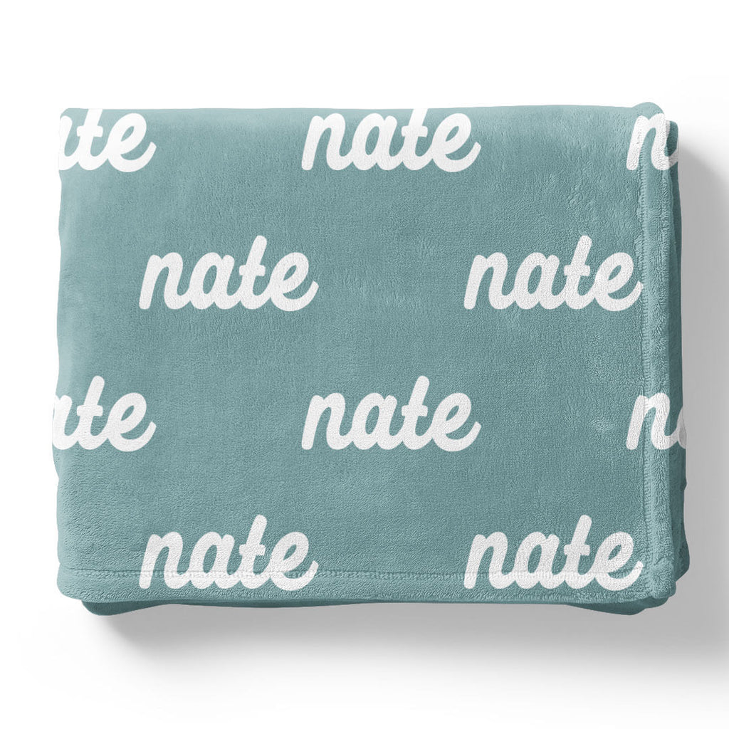 Seafoam Personalized Color Blanket